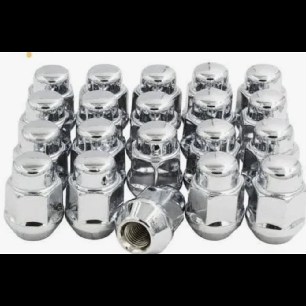 New! “Coyote” Chrome M14 x 1.5 Cone Seat Bulge Acorn Closed End Lug Nut. Pack 20